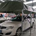 Mobile garage tent customized